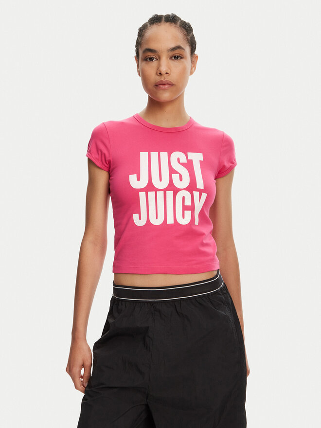 Juicy Couture Juicy Couture Camiseta Just Juicy JCGCT125040 Rosa Slim Fit