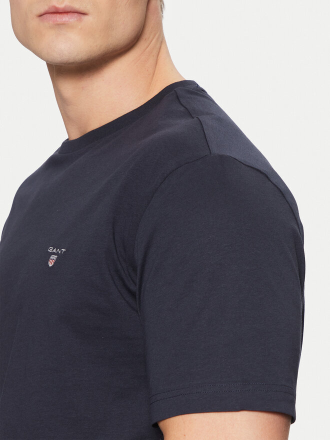 Gant Gant Póló Original Shield 2003295 Sötétkék Regular Fit