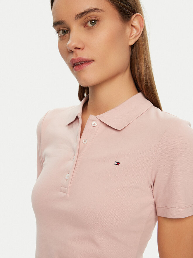 Tommy Hilfiger Tommy Hilfiger Poloshirt 1985 WW0WW43225 Rosa Slim Fit