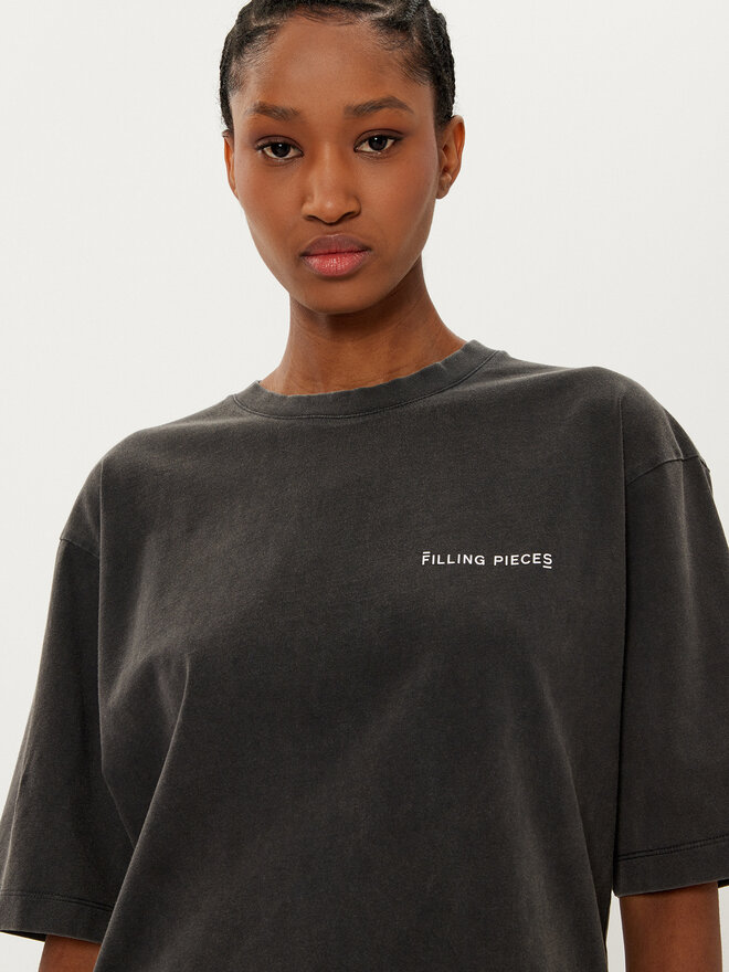 Filling Pieces Filling Pieces Camiseta Unisex 7441378 Negro Boxy Fit