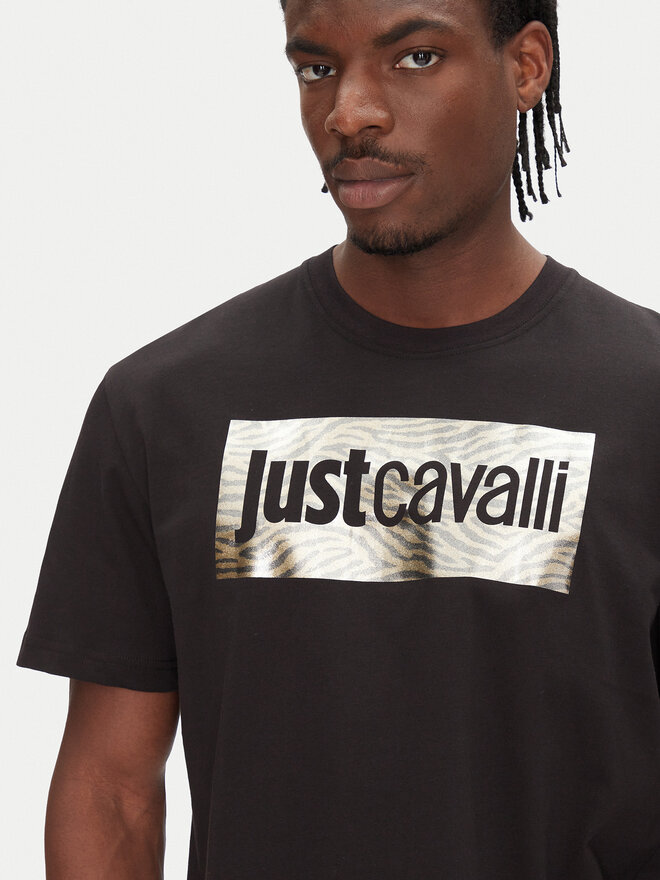 Just Cavalli Just Cavalli Camiseta 78OAHT15 Negro Regular Fit