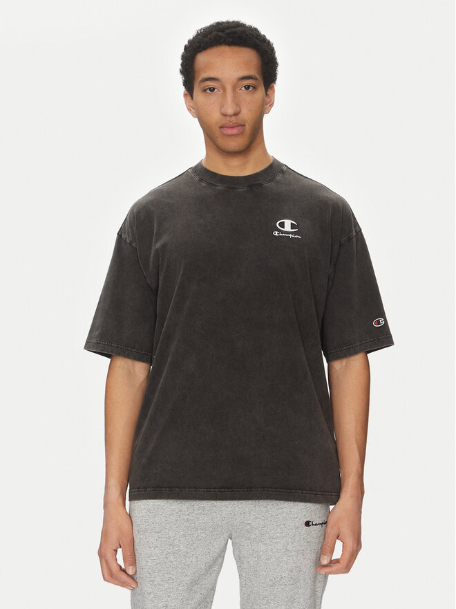 Champion Champion Marškinėliai 221257 Juoda Regular Fit