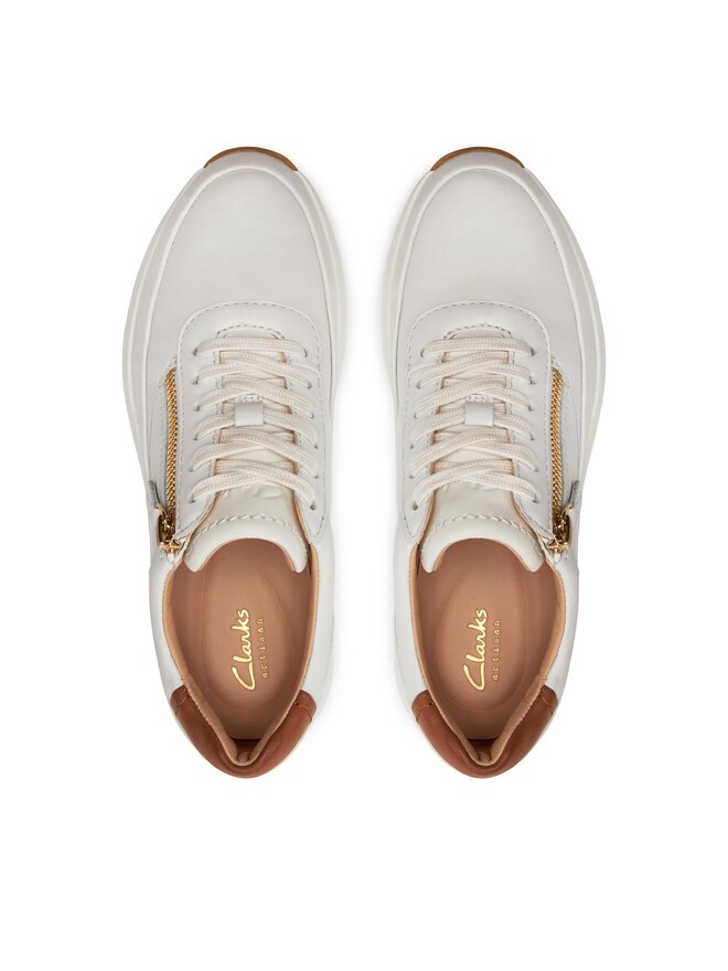 Clarks Αθλητικά Clarks Tivoli Zip 26176650 Εκρού