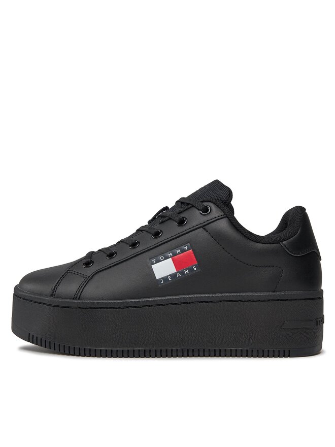 Tommy Jeans Сникърси Tommy Jeans Tjw Flatform Ess EN0EN02518 Черен