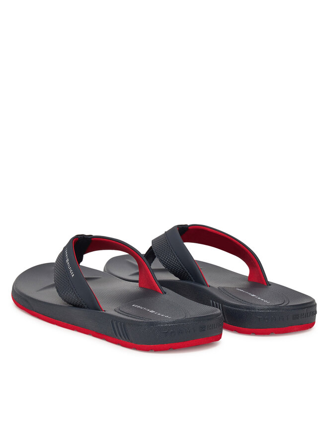 Tommy Hilfiger Japonki Tommy Hilfiger Molded Hilfiger Beach Sandal FM0FM05361 Granatowy