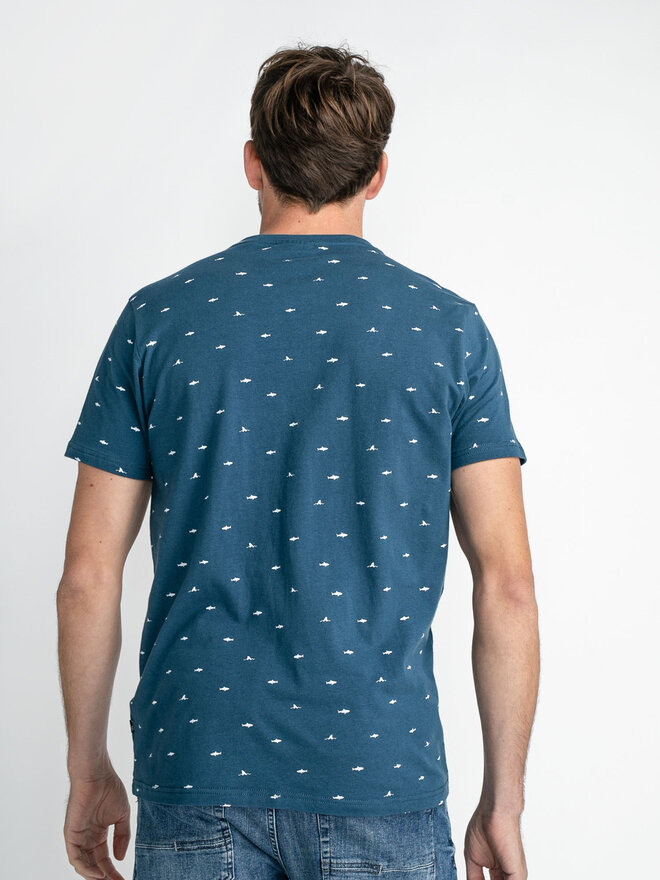 Petrol Industries Petrol Industries T-Shirt M-1030-TSR657 Blau Regular Fit