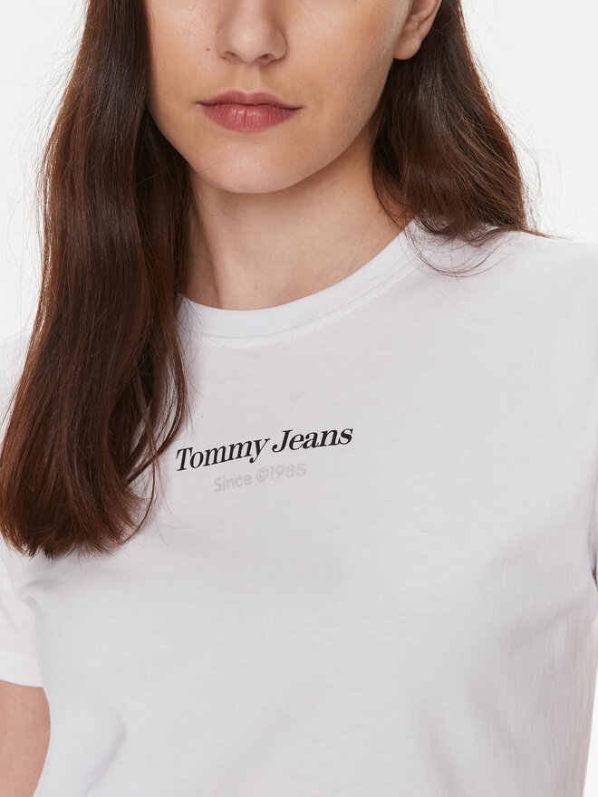 Tommy Jeans Tommy Jeans Marškinėliai Essential DW0DW17359 Balta Regular Fit