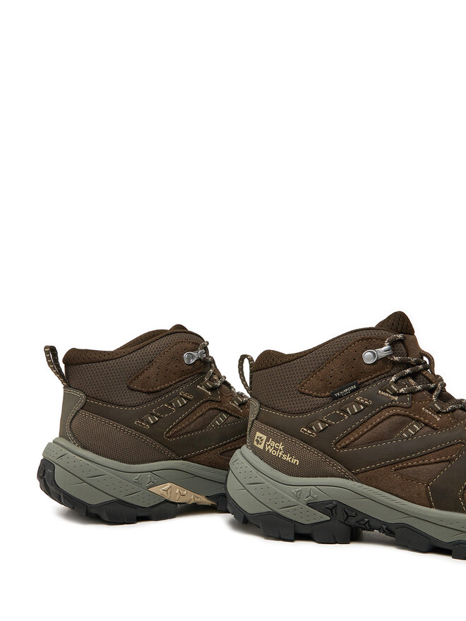 Jack Wolfskin Pārgājienu apavi Jack Wolfskin Vojo Tour Lt Texapore Mid M A62074 Brūns
