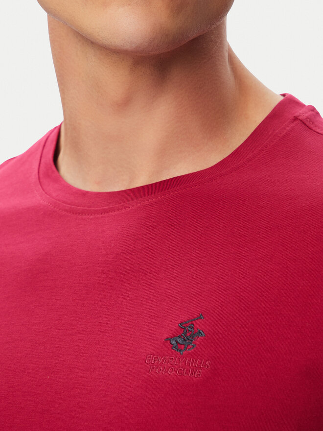Beverly Hills Polo Club Beverly Hills Polo Club T-Shirt P-SS26M-TS41740 Dunkelrot Regular Fit