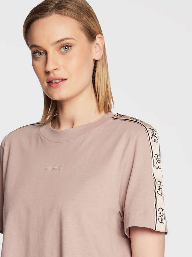 Guess Guess Marškinėliai V3RI08 I3Z14 Rožinė Relaxed Fit