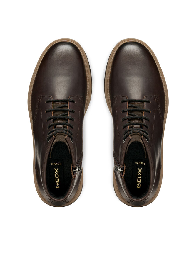 Geox Schnürschuhe Geox U Pove U56M7B 000FF C6006 Braun