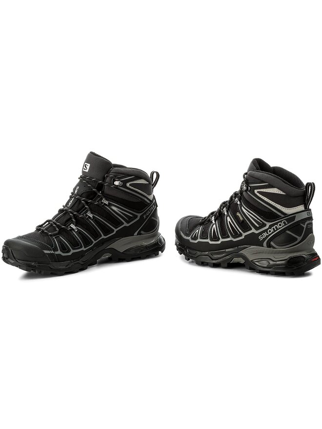 Trekkingschuhe Salomon X Ultra Mid 2 Spikes Gtx GORE TEX 377820 27 V0 Schwarz eschuhe