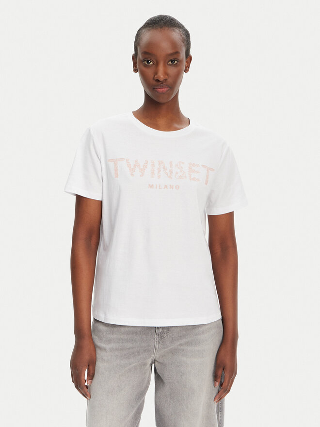 TWINSET TWINSET T-Shirt 251TT2042 Weiß Regular Fit