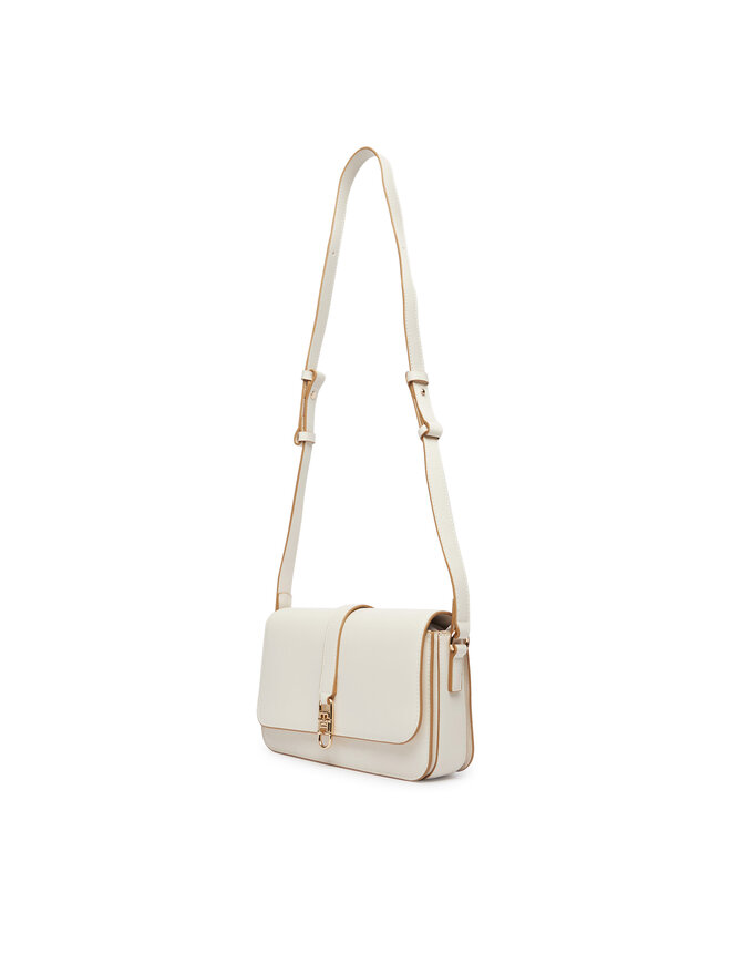 Tommy Hilfiger Handtasche Tommy Hilfiger Th Libre Flap Crossover AW0AW17723 Beige