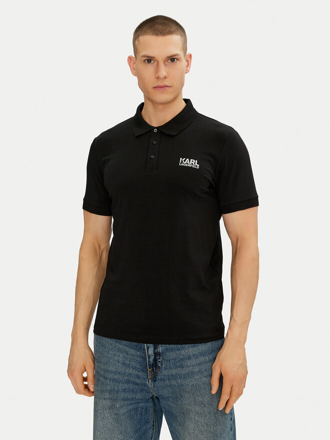 KARL LAGERFELD KARL LAGERFELD Poloshirt 745088 552235 Schwarz Regular Fit