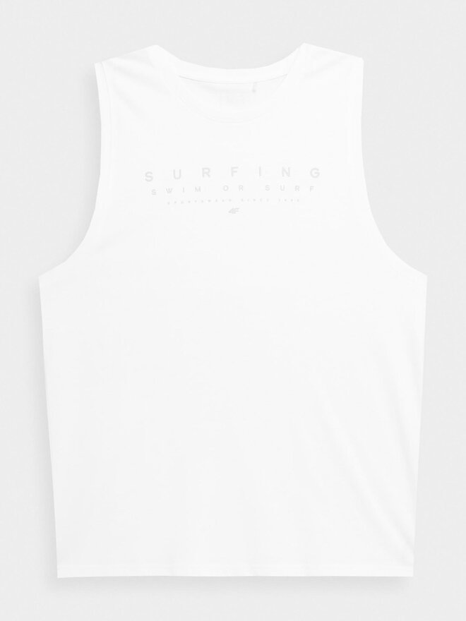 4F 4F Майка 4FSS23TTSHM368 Білий Regular Fit