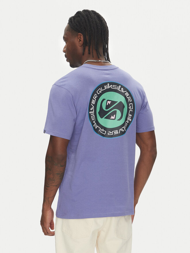 Quiksilver Quiksilver Majica Circle Back Ss EQYZT08054 Vijolična Regular Fit