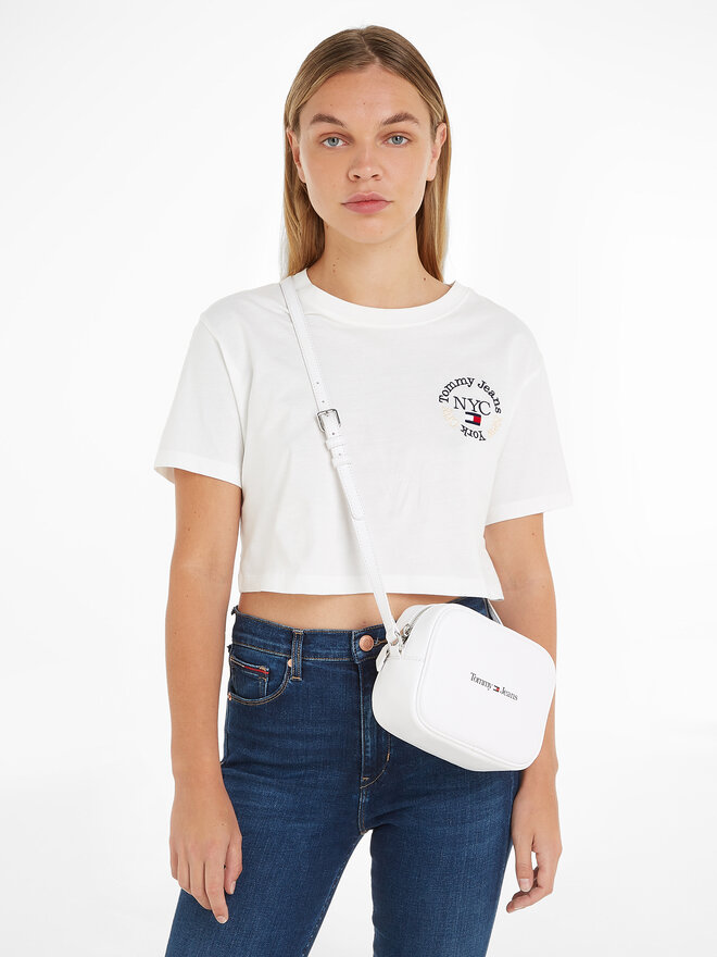 Sac a main Tommy Jeans Camera bag AW0AW15029 Blanc chaussures