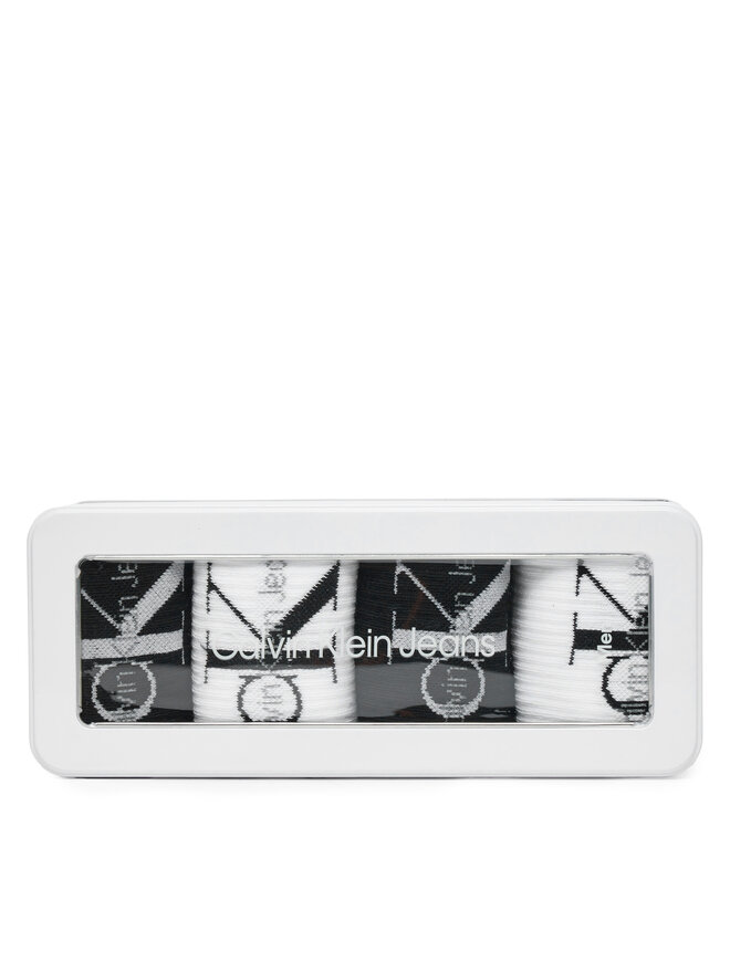 Calvin Klein Sada 4 párů pánských vysokých ponožek Calvin Klein 701229453 Barevná