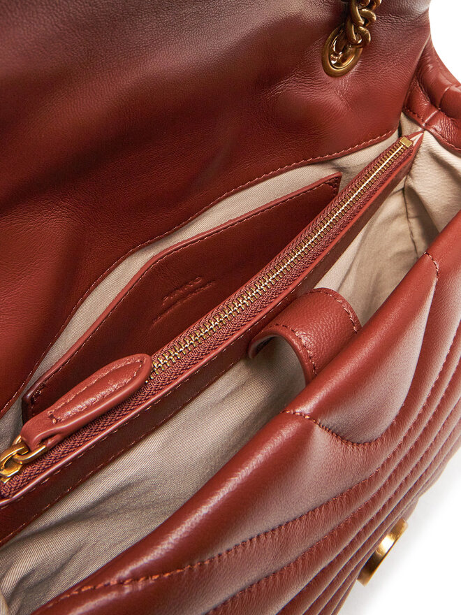 PINKO Kabelka PINKO Love Puff Classic Cl AI 24-25 PLTT 100038 A1EX Hnědá