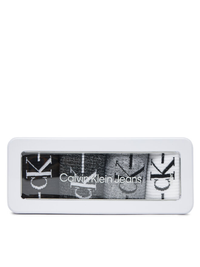 Calvin Klein Zestaw 4 par wysokich skarpet damskich Calvin Klein 701229454 Kolorowy