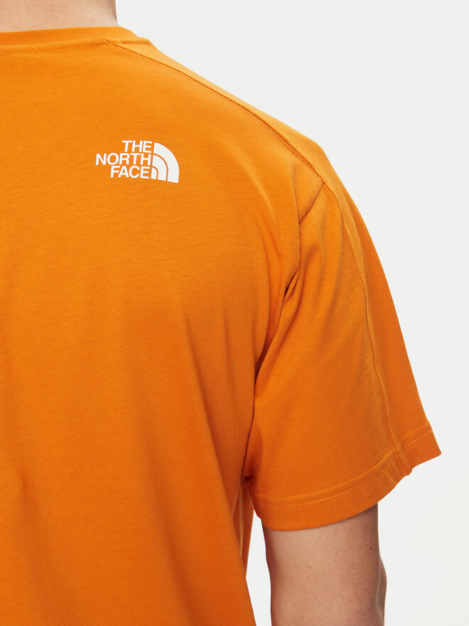 The North Face The North Face Póló NF0A87FF Narancssárga Regular Fit