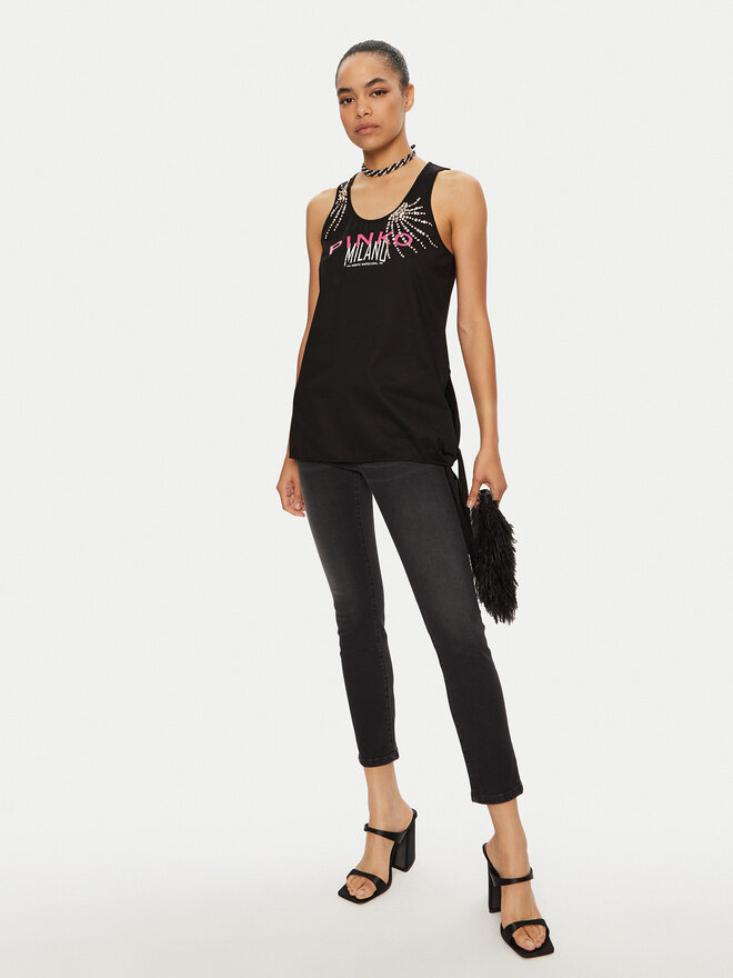 PINKO PINKO Τοπ Lesina 103131 A1LV Μαύρο Regular Fit