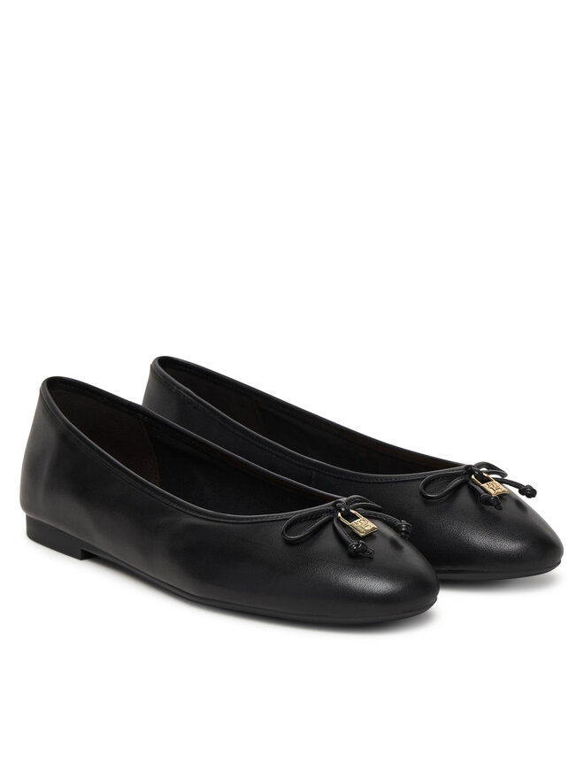 Tommy Hilfiger Ballerinas Tommy Hilfiger Smooth Lthr Ballet FW0FW09006 Schwarz