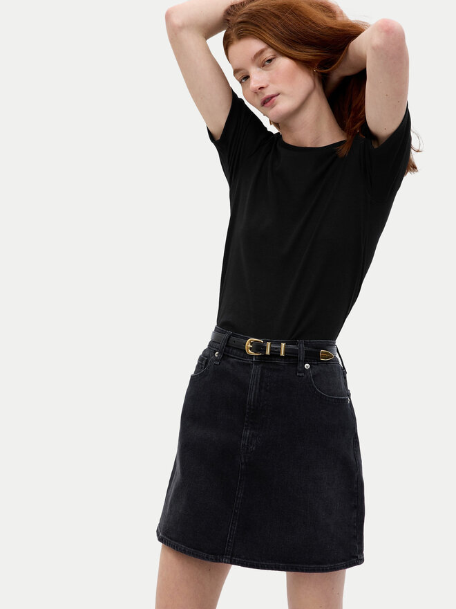 Gap Gap Футболка 540635-01 Чорний Slim Fit