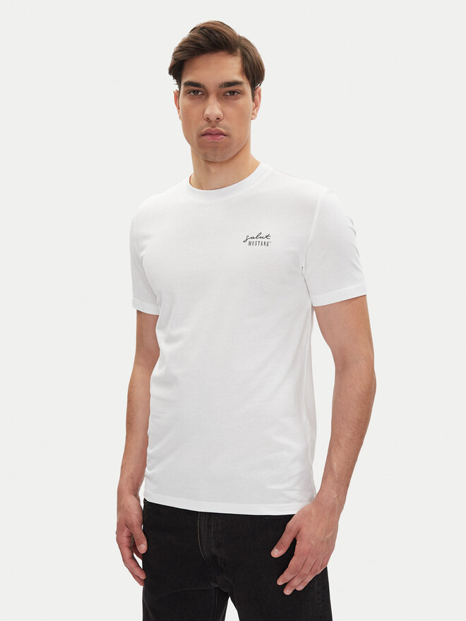 Mustang Mustang T-Shirt Austin 1016280 Λευκό Regular Fit