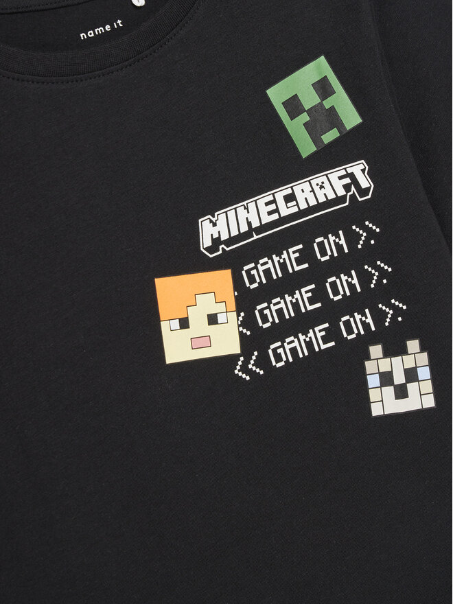 NAME IT NAME IT T-Shirt Jafar MINECRAFT 13238538 Μαύρο Regular Fit
