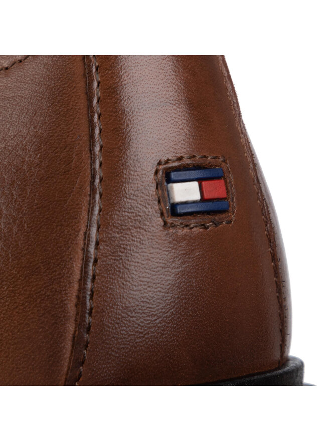 Tommy Hilfiger Κλειστά παπούτσια Tommy Hilfiger Th Advance Brogue Shoe FM0FM02443 Καφέ