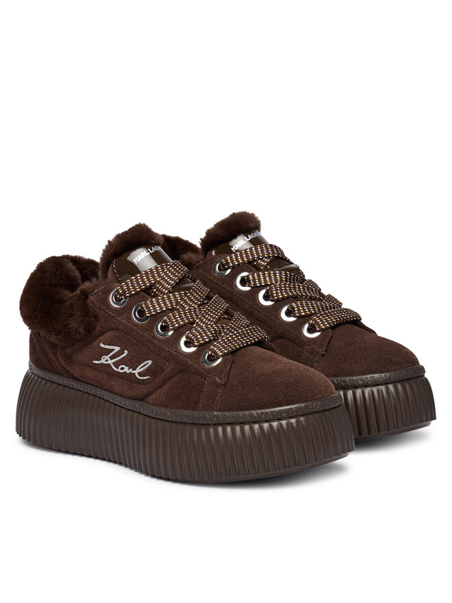 KARL LAGERFELD Sneakers KARL LAGERFELD Kreeper Lo KL42312L Dunkelbraun