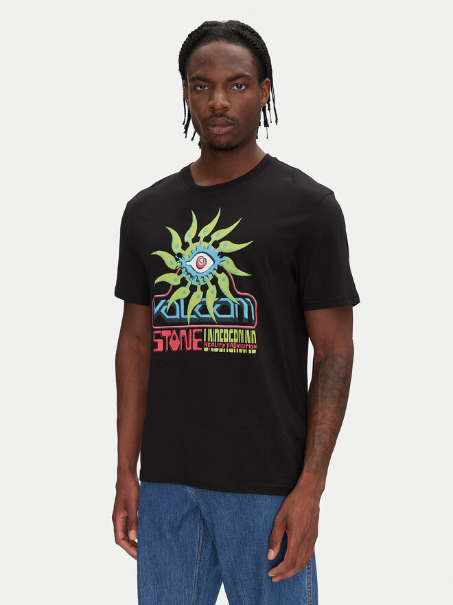 Volcom Volcom Marškinėliai Realityfab A3512555 Juoda Loose Fit