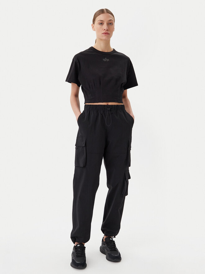 Alpha Industries Alpha Industries Majica Waisted 148070 Črna Regular Fit