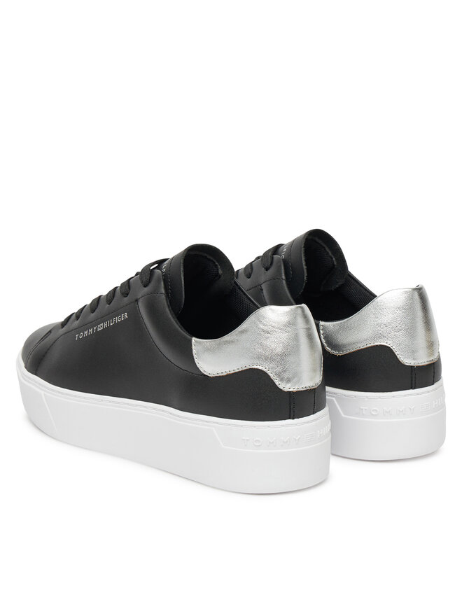 Tommy Hilfiger Sneakers Tommy Hilfiger Essential Platform Court Sneaker FW0FW08756 Schwarz