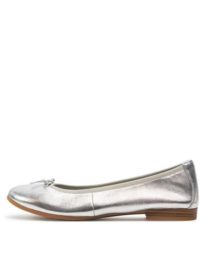 Tamaris Baleriny Tamaris 1-22116-41 Srebrny
