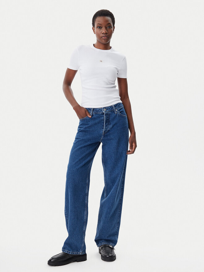 Calvin Klein Jeans Calvin Klein Jeans Футболка J20J225245 Білий Slim Fit