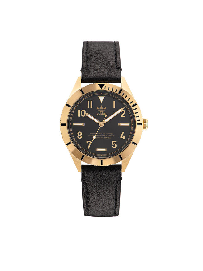 Adidas santiago watch black and gold new arrivals