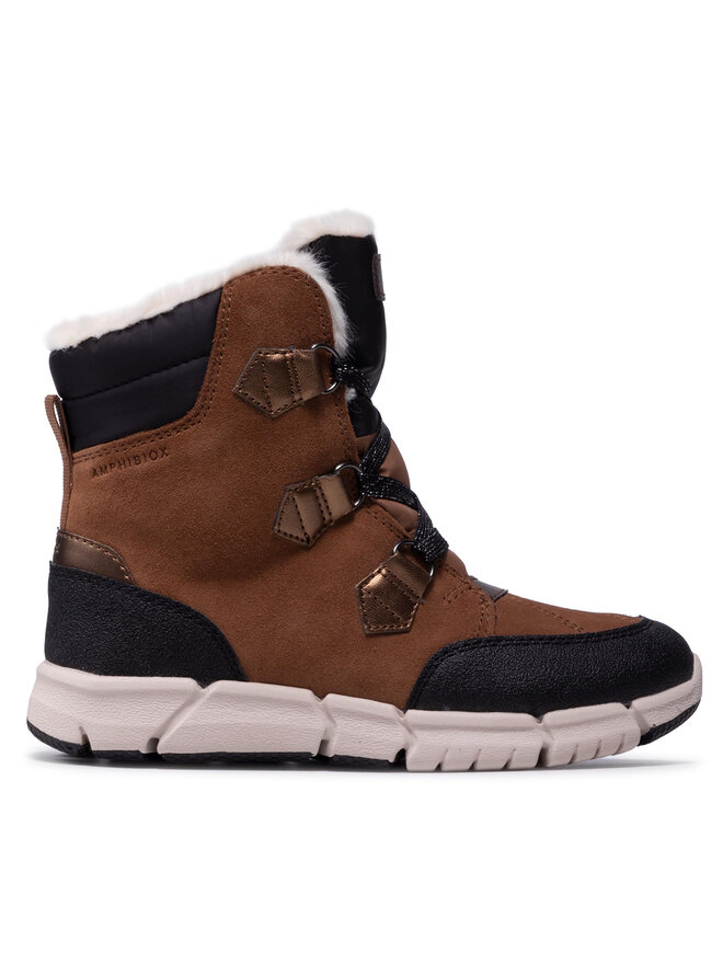 Geox Sněhule Geox J Flexyper G.B Abx A J16APA 022FU M Hnědá