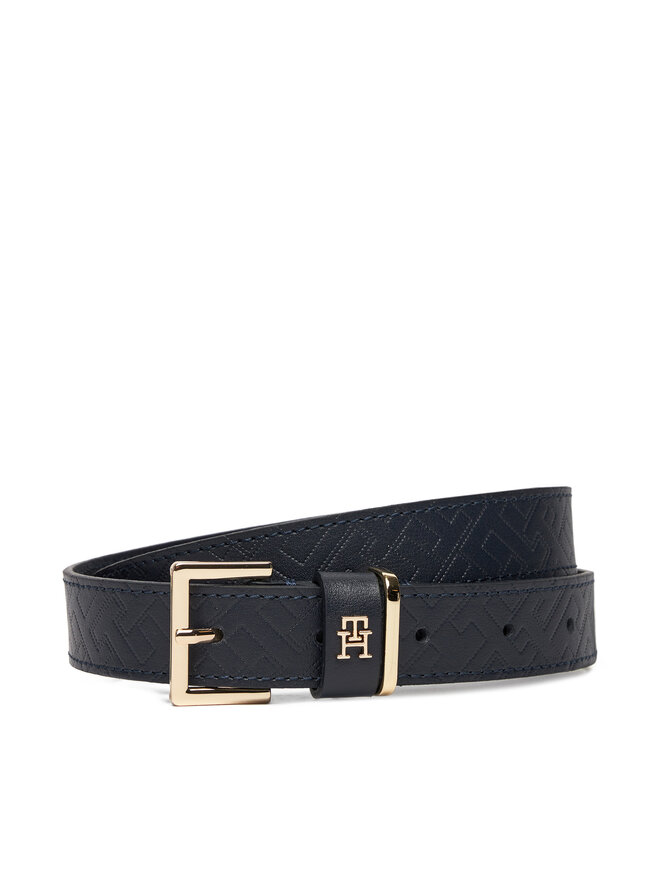 Tommy Hilfiger Női öv Tommy Hilfiger Th Square 2.5 Mono Go AW0AW17974 Sötétkék