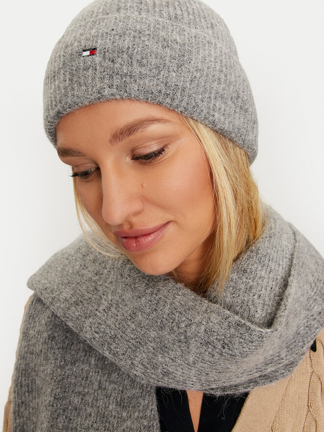 Tommy Hilfiger Gorro y bufanda Tommy Hilfiger AW0AW17124 Gris