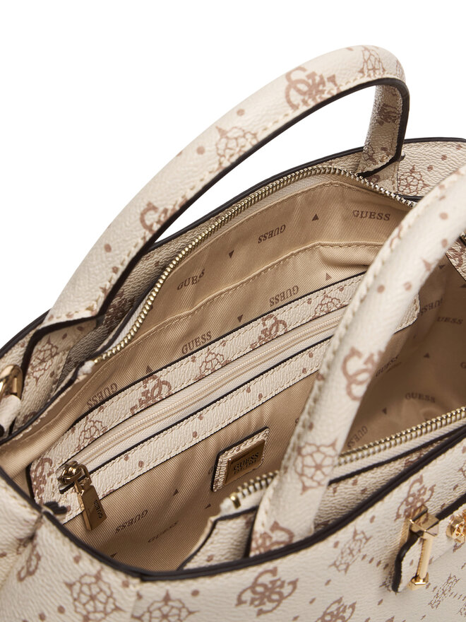 Guess Handtasche Guess Carrie Logo HWGP98 98060 Écru
