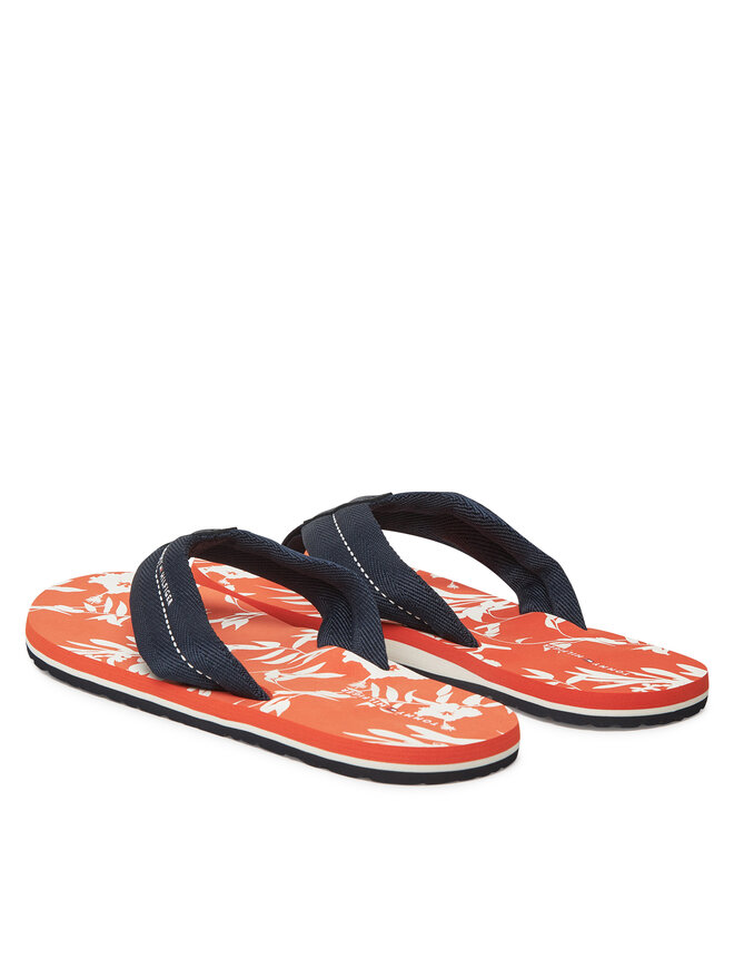 Tommy Hilfiger Σαγιονάρες Tommy Hilfiger Hilfiger Flw Print Beach Sandal FM0FM05507 Σκούρο μπλε
