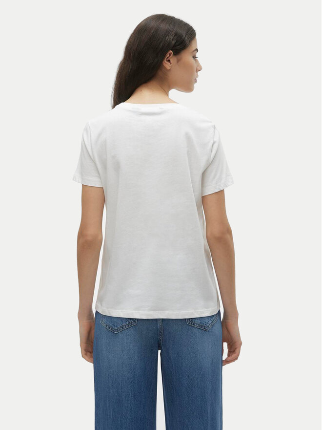 Vero Moda Vero Moda Marškinėliai Odessa 10308688 Balta Regular Fit
