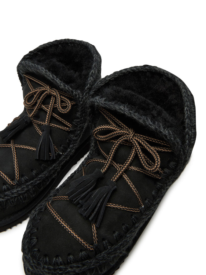 Mou Schneeschuhe Mou Eskimo Scoubidoo Lace FW101124A Schwarz
