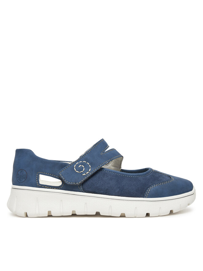 Rieker Pantofi Rieker N1350-14 Bleumarin