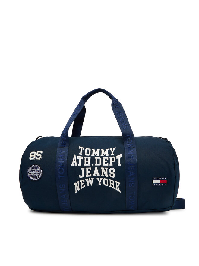 Tommy Jeans Taška Tommy Jeans Tjm Multi Graphic Duffle AM0AM13705 Tmavomodrá