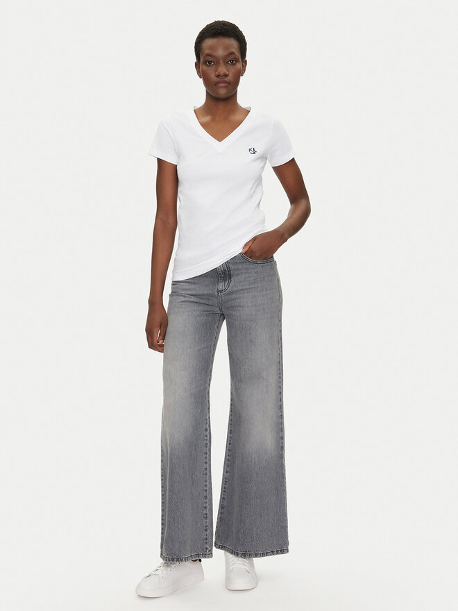 Karl Lagerfeld Jeans Karl Lagerfeld Jeans Camiseta A2W17097 Blanco Regular Fit