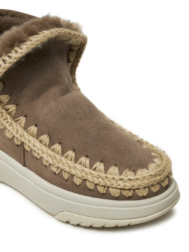 Mou Μπότες Χιονιού Mou Eskimo Jogger Glitter Logo FW421001A Καφέ